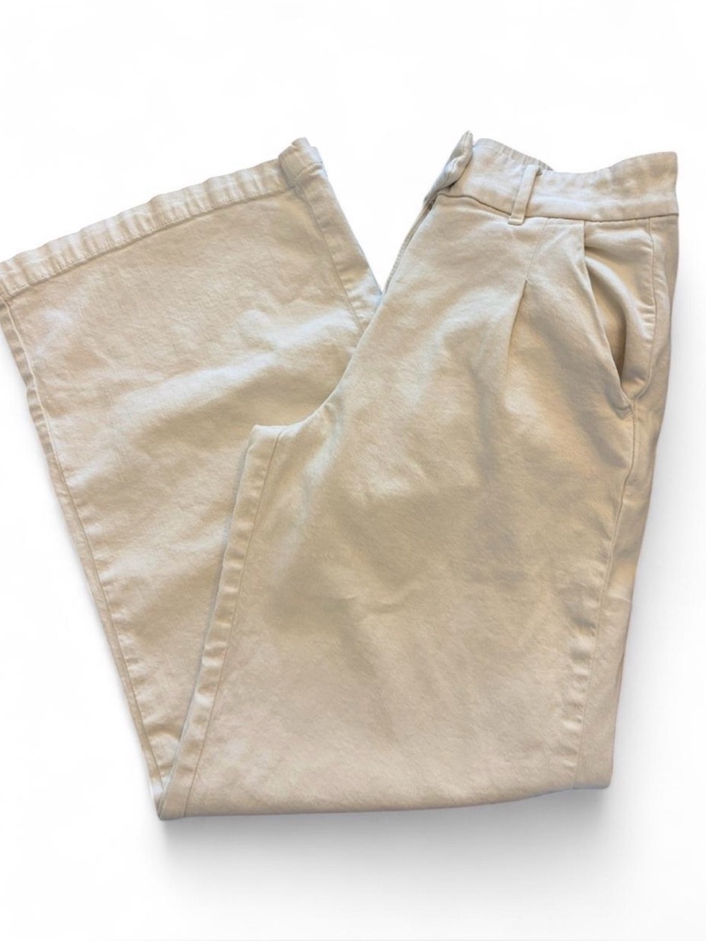 American Eagle Trousers Women’s Size 4 Beige High Rise Casual Trouser